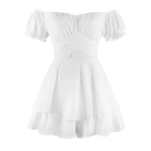 Vestido short falda manga medio cuarto