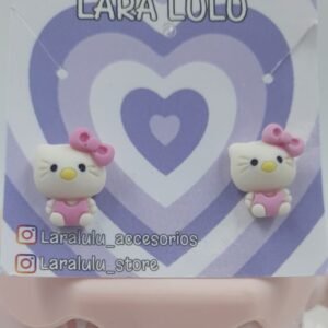 Aretes hello kitty Porcelanicron