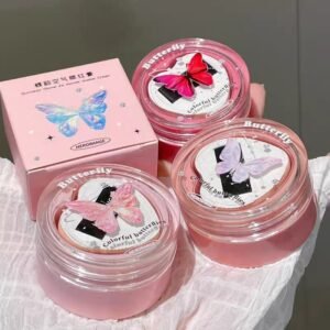 Rubor con almohadilla de corazón "colorful butterflies" by Herorange