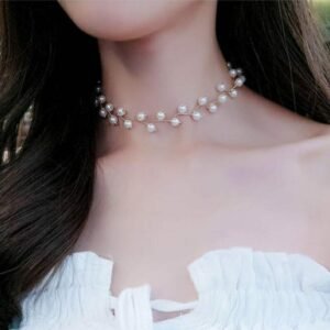 Collar Zig Zag perlas