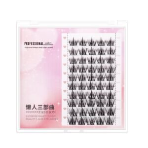 Set de pestañas postizas individuales x 50 unidades estilo manhua