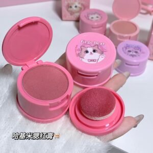 Rubor compactos con borla Mini kittys by Gege bear